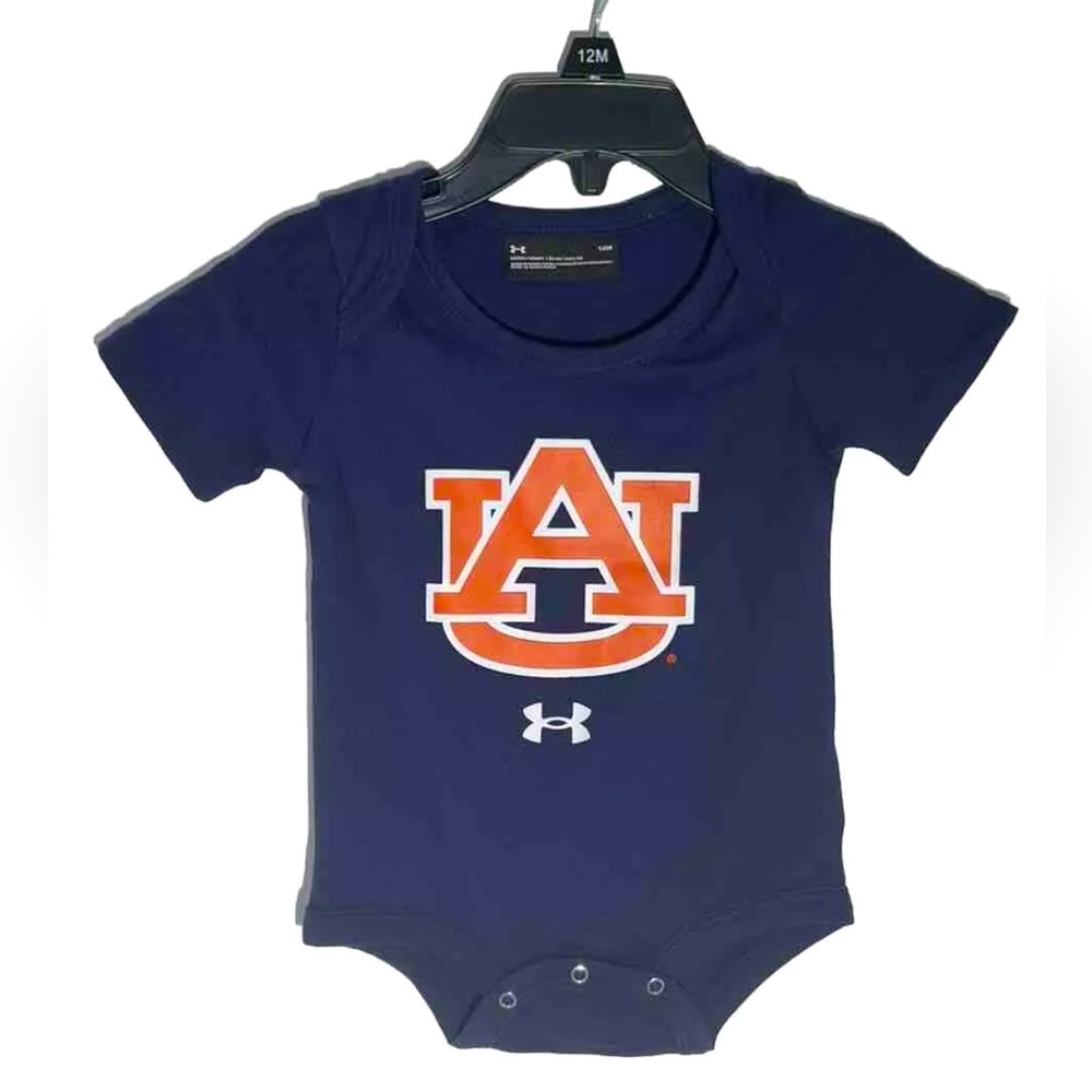 Under Armour Auburn University Tigers Infant Bodysuit Romper; Size 12 Mos NWOT!